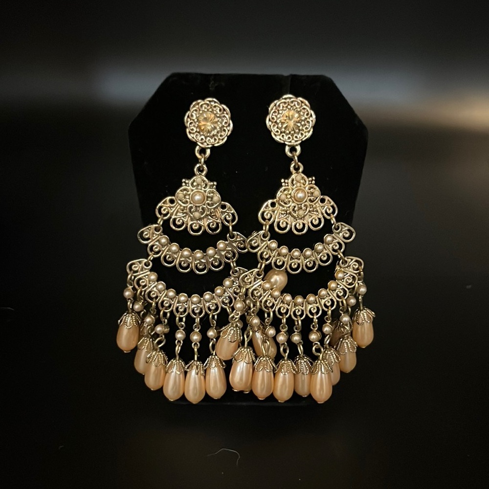 Fashion earrings. Boho dangle